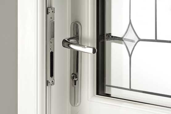 uPVC Doors with Decorative Glass
