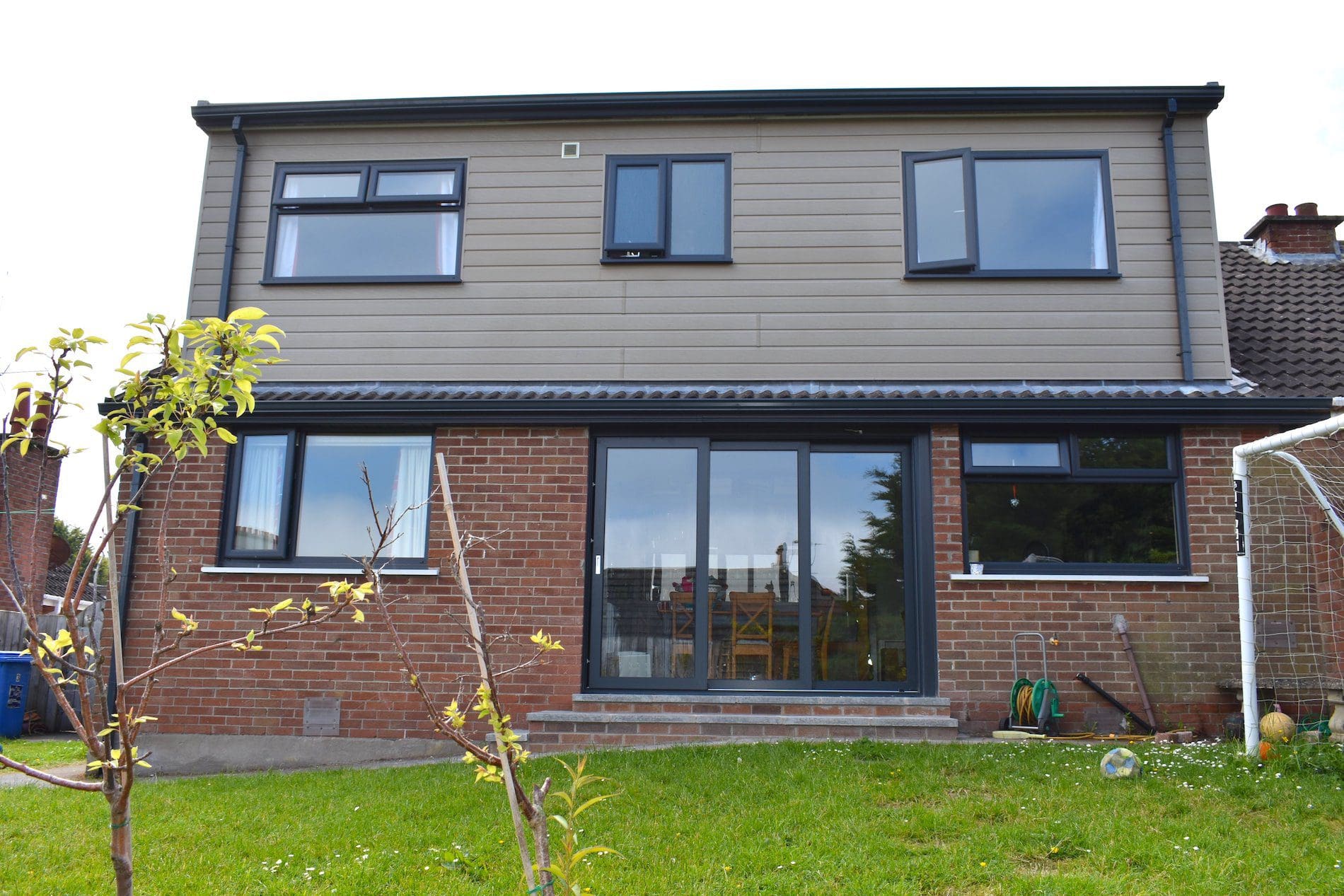 Grey Aluminium Sliding Doors and Windows in Holwood