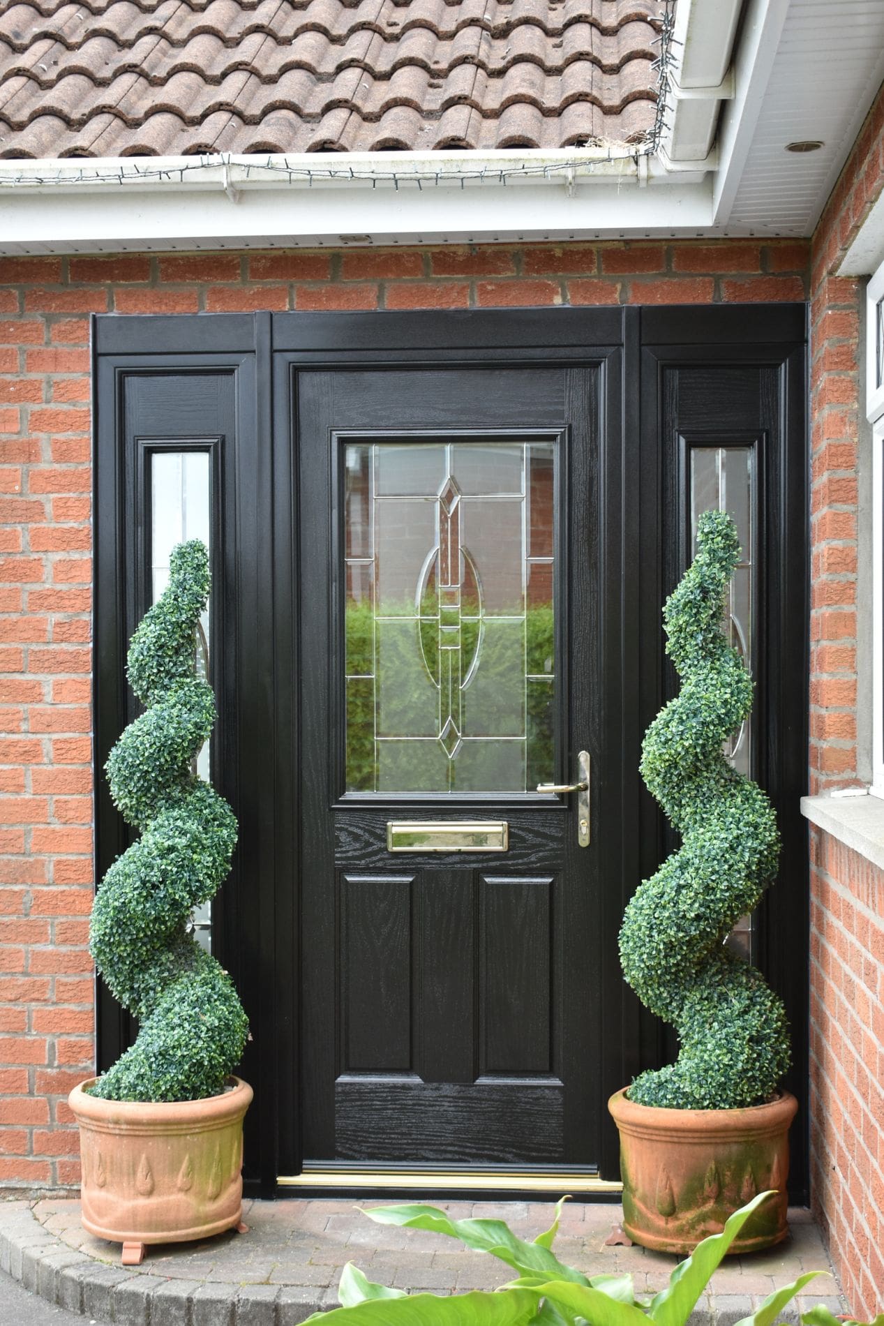 black composite doors