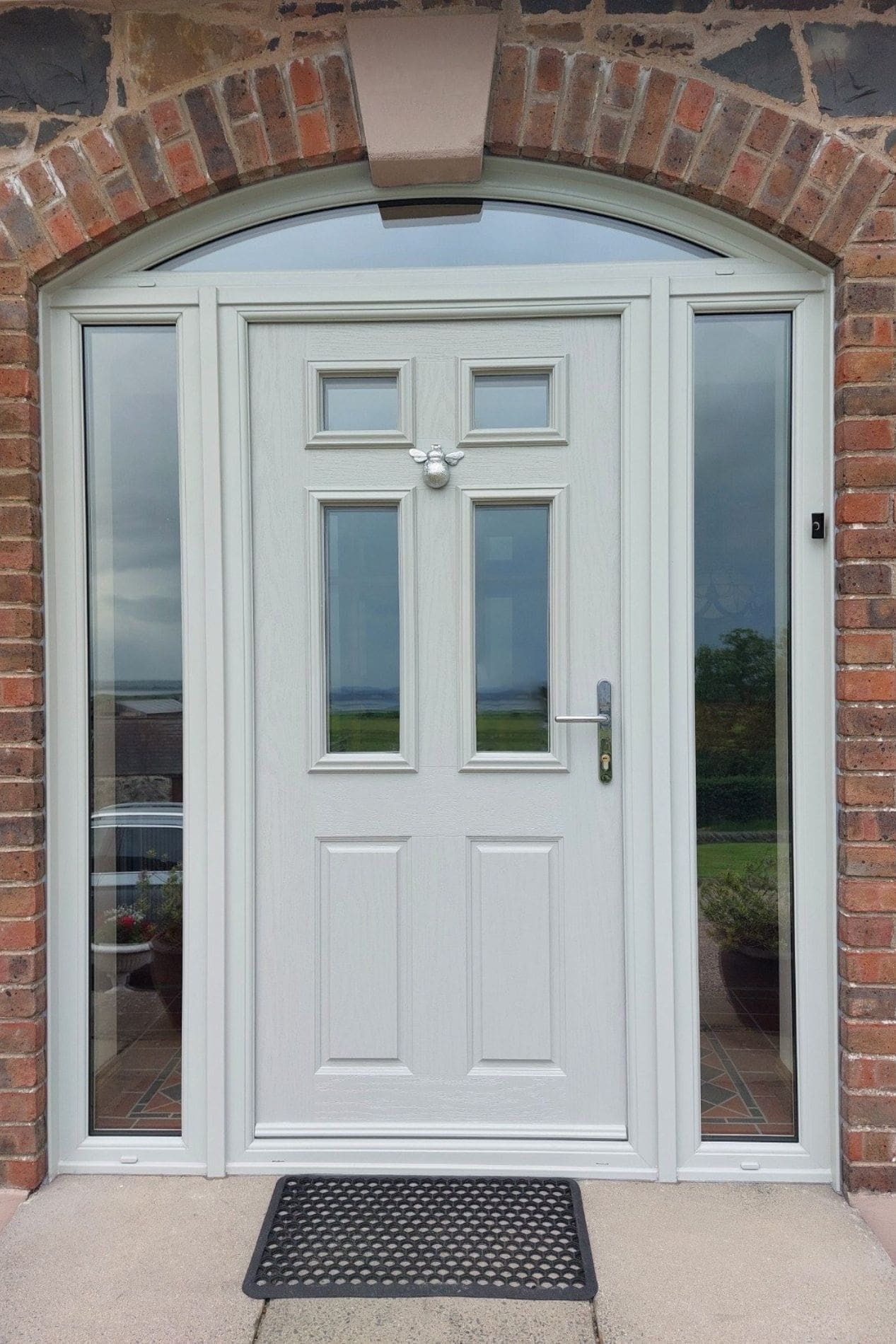grey front doors