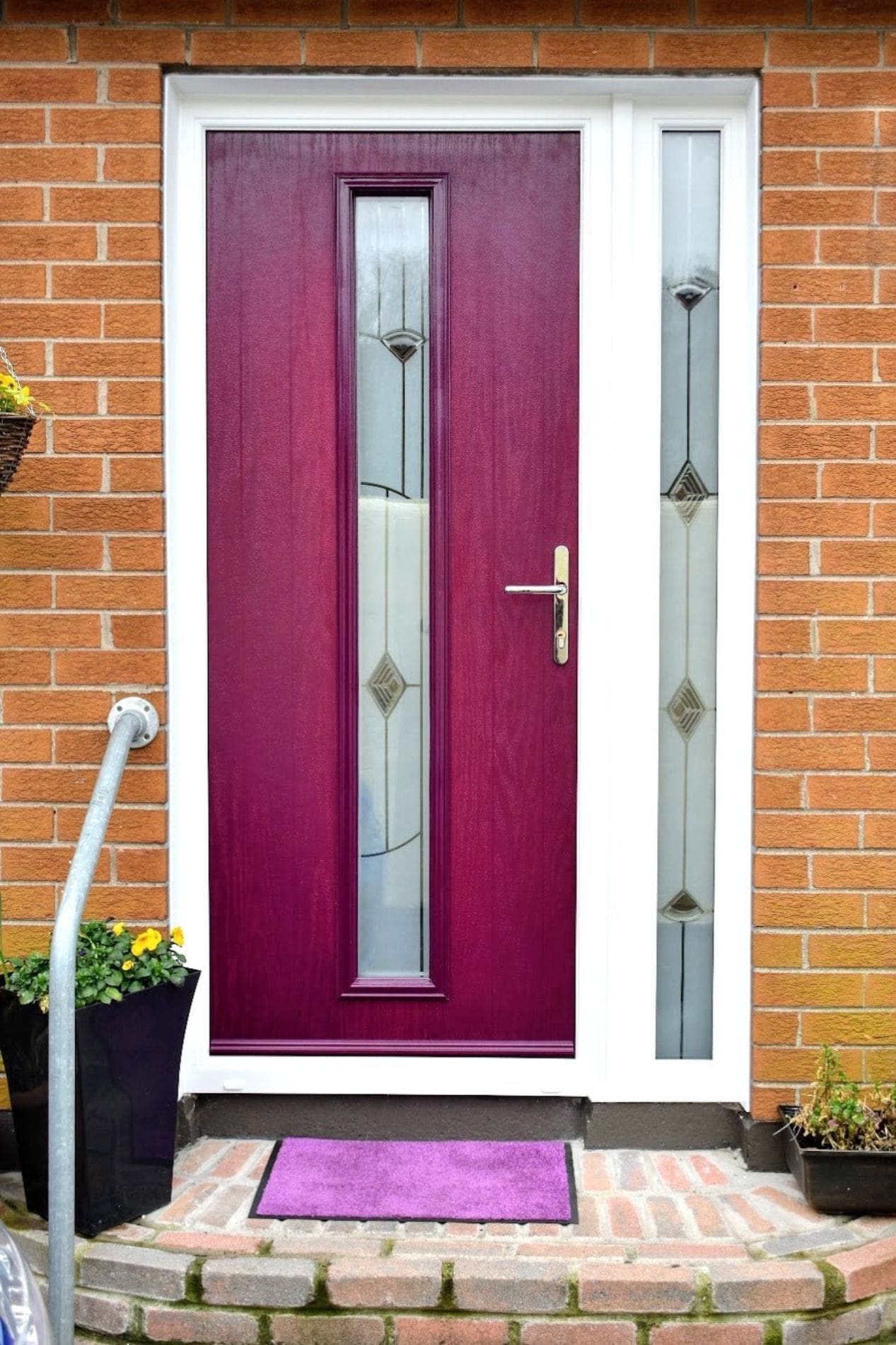 purple composite doors