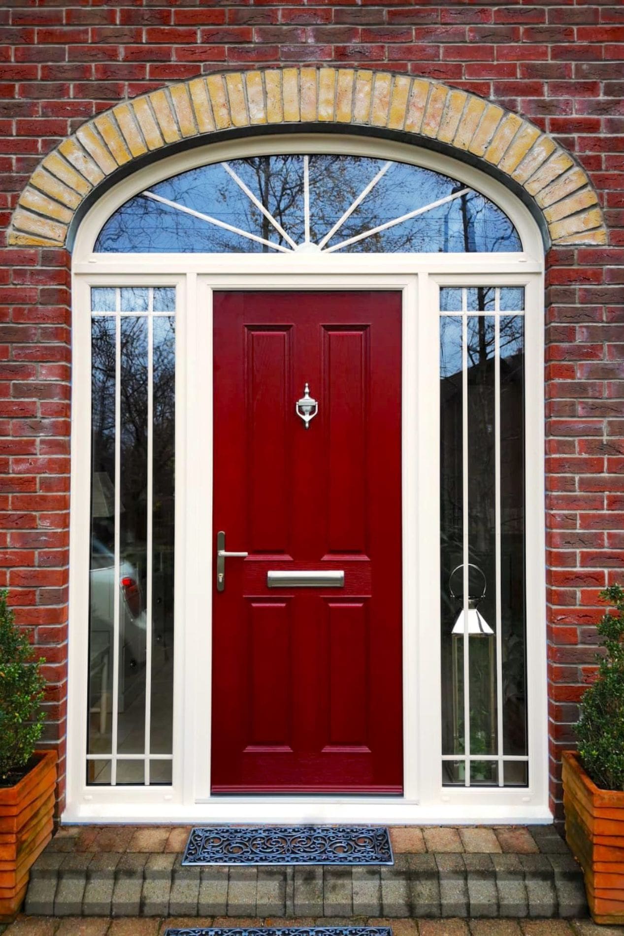 red composite doors
