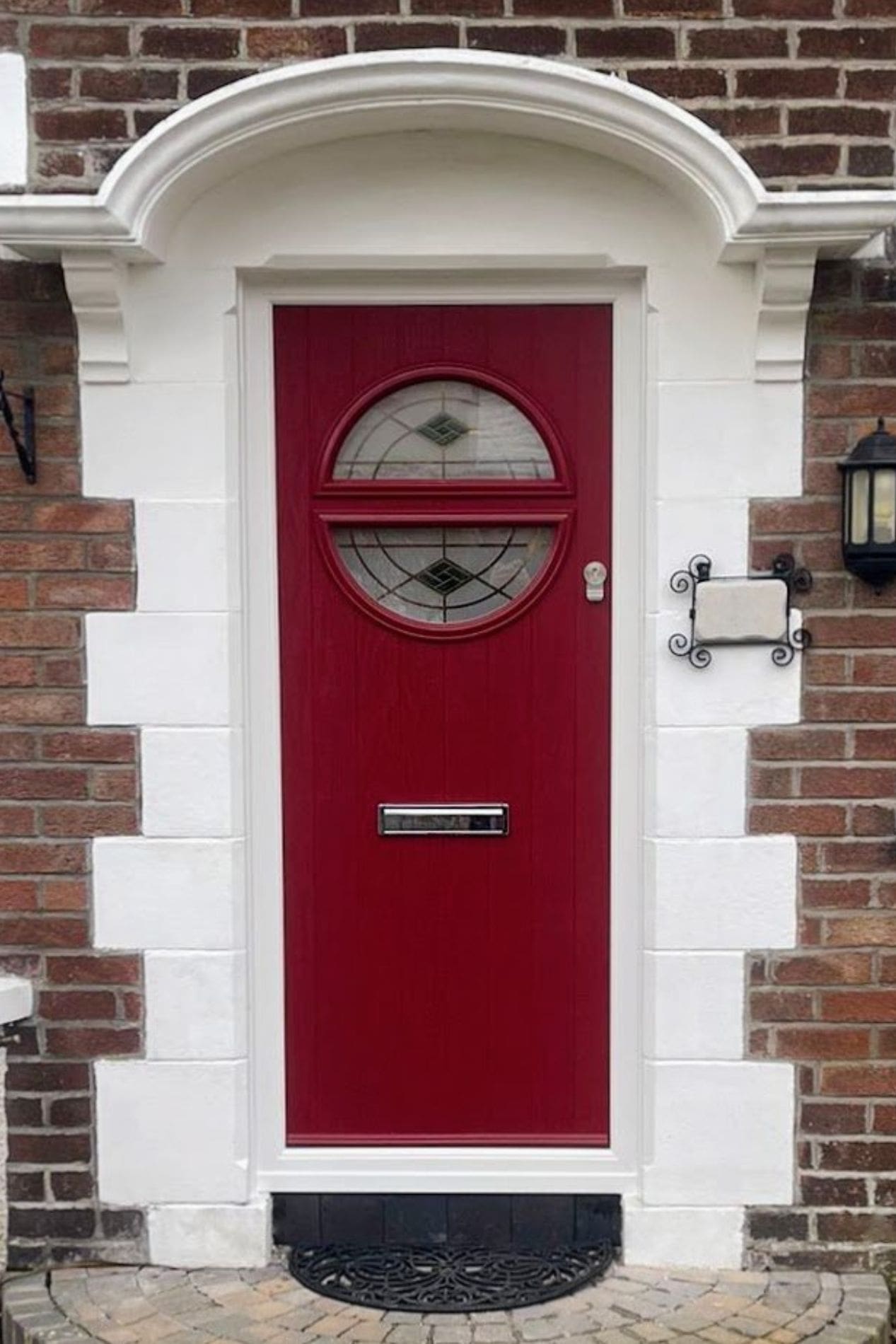 red front doors