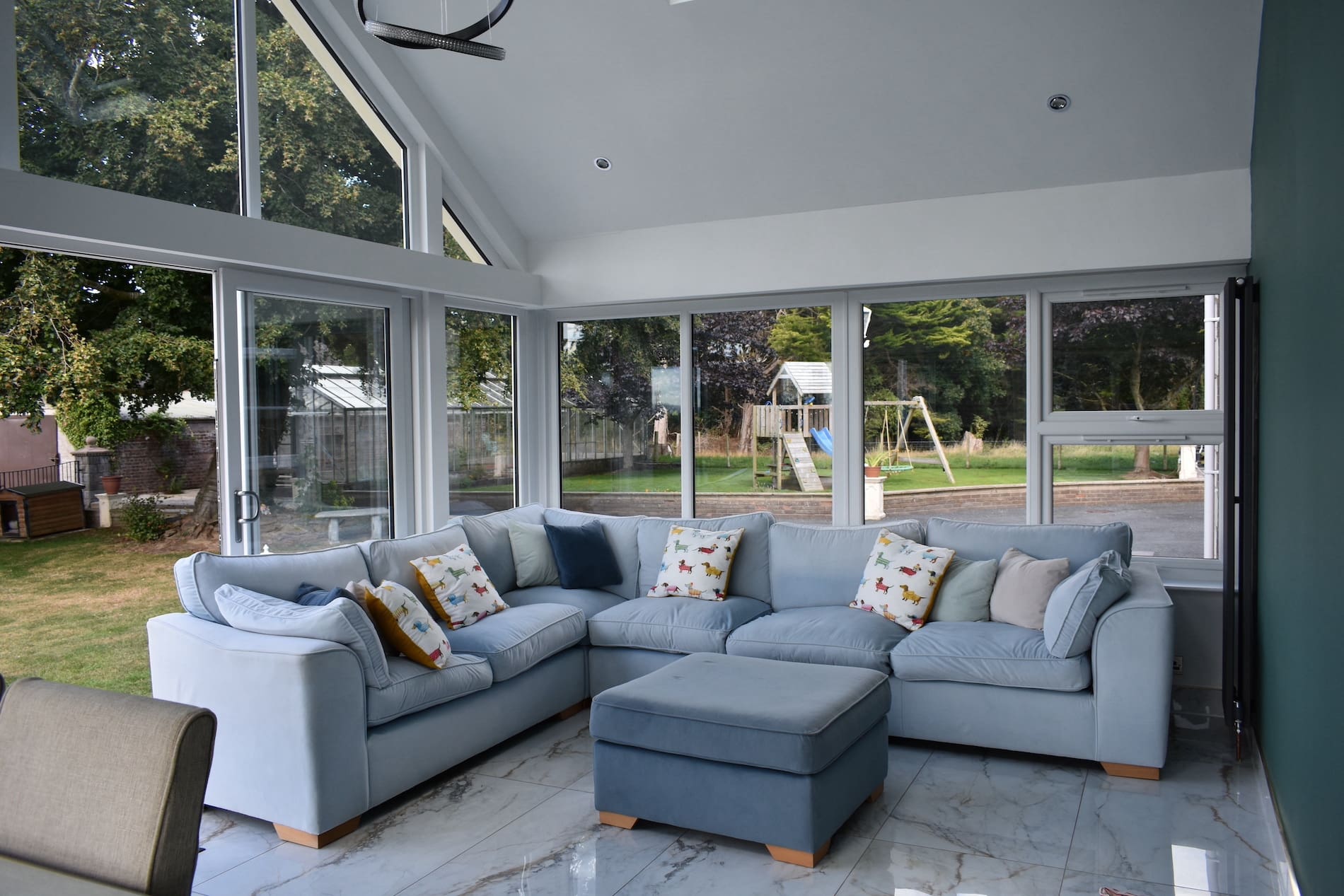 uPVC Sliding doors in white