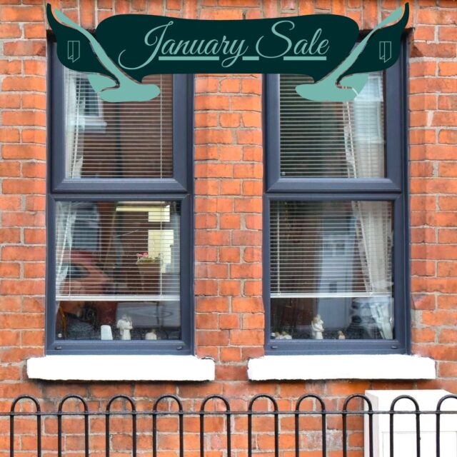 January Sale grey windows